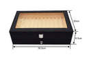 24 Pen Black Leather Display Box