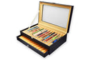 24 Pen Black Leather Display Box