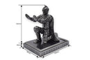 Kneeling Knight Pen Holder Silver