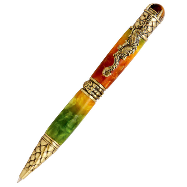 DRAGON TWIST Pen Handmade with Acrylic shops Inlay and Antique Pewter Finishing Pen, Dragon Lover's Pen, Teacher Appreciation Coworker Gifts